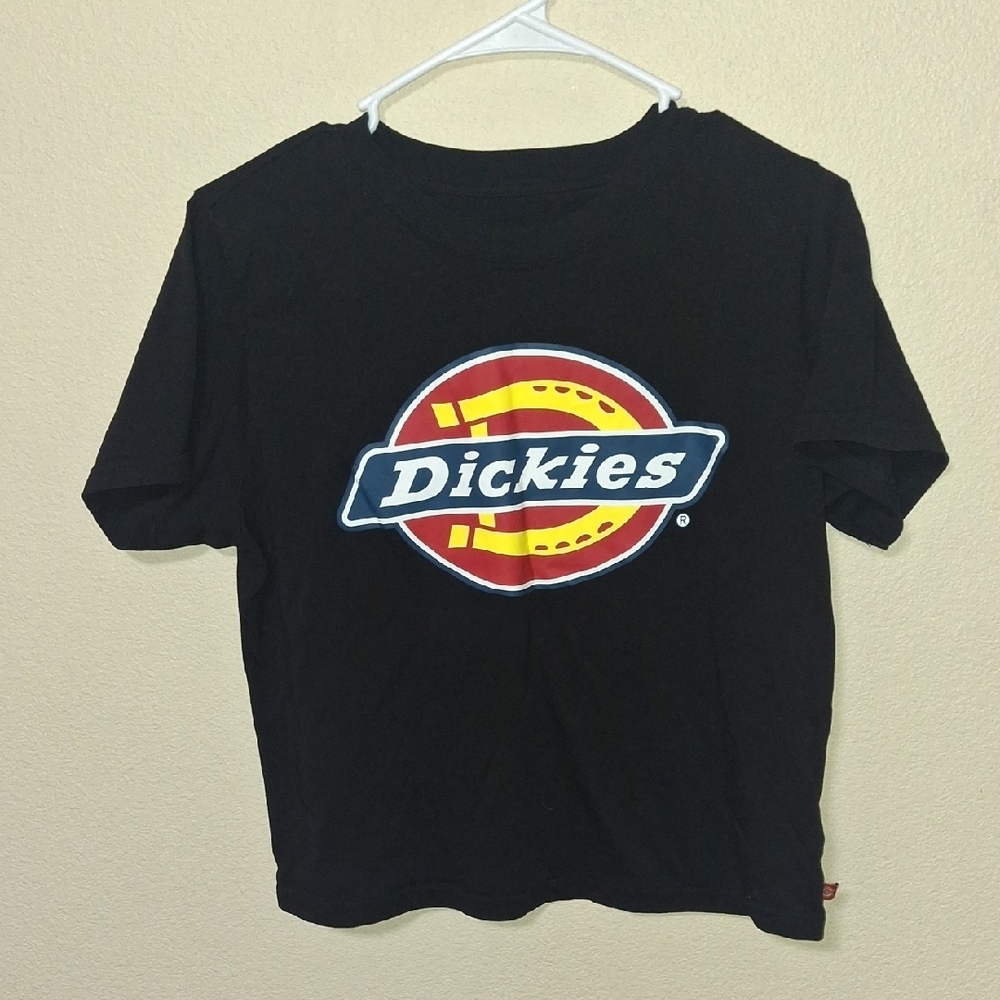 Dickies Black Tee with Red and Yellow Logo